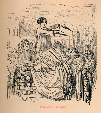 Sulla temetési halma, 1852 alkotó: John Leech