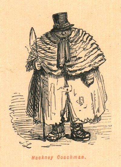 Hackney Coachman, 1897. alkotó: John Leech