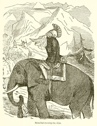 Hannibál átkel az Alpokon alkotó: John Leech