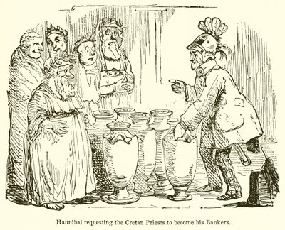 Hannibal felkéri a krétai papokat, hogy legyenek a bankárjai alkotó: John Leech