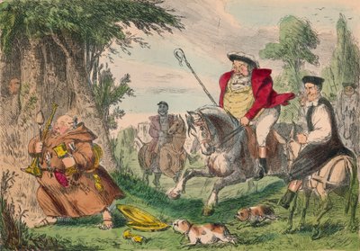 VIII. Henrik szerzetesvadászat, 1850 alkotó: John Leech