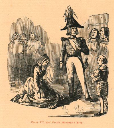 Henrik VII. és Perkin Warbeck felesége, 1897. alkotó: John Leech