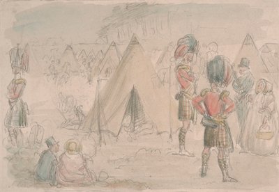Felvidéki ezred a táborban alkotó: John Leech