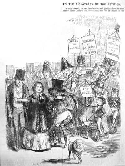 Így nézhetett ki a chartista körmenet, 1848 alkotó: John Leech
