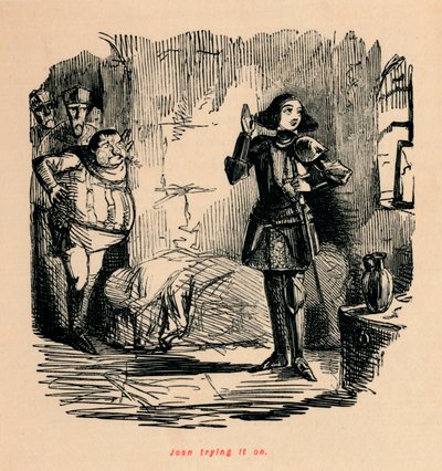 Joan felpróbálja, alkotó: John Leech