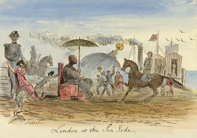 London at the Sea Side, pub.1844 alkotó: John Leech