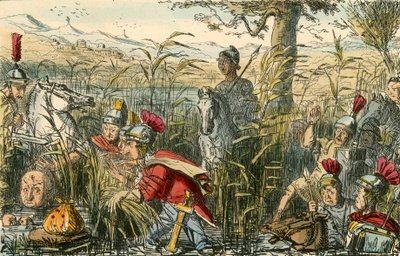 Marius a Minturnae-i mocsarakban fedezte fel alkotó: John Leech
