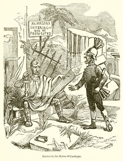Marius Karthágó romjainál alkotó: John Leech