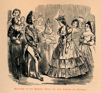 Henrik őfelsége és Provence-i Eleanor házassága, c1860, c186 alkotó: John Leech
