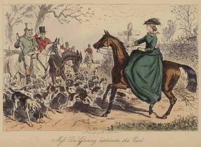 Miss De Glancey magával ragadja az Earlt alkotó: John Leech