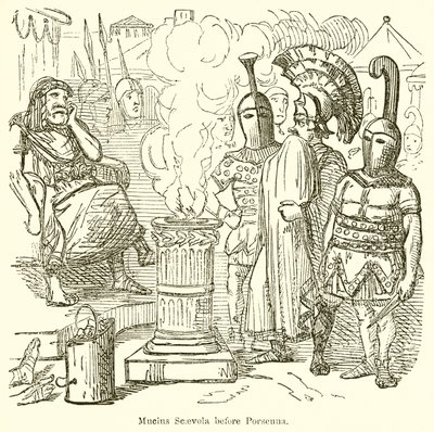 Mucius Scaevola Porsenna előtt alkotó: John Leech