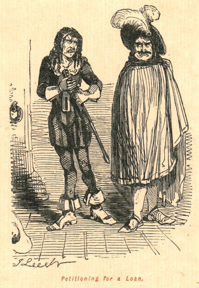 Kölcsönkérelem, 1897. alkotó: John Leech