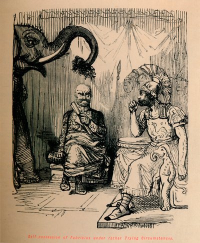 Fabricius saját birtoklása meglehetősen megpróbáló körülmények között, 1852 alkotó: John Leech