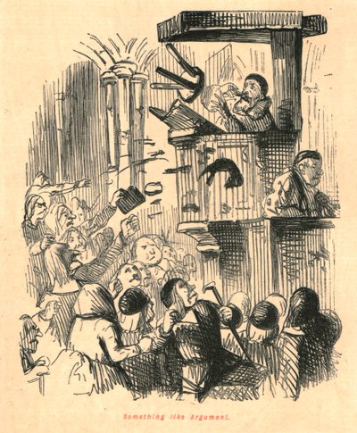 Valami olyasmi, mint az Argument, 1897. alkotó: John Leech