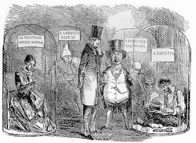 Példányok Mr Punchs 1850-es ipari kiállításáról alkotó: John Leech