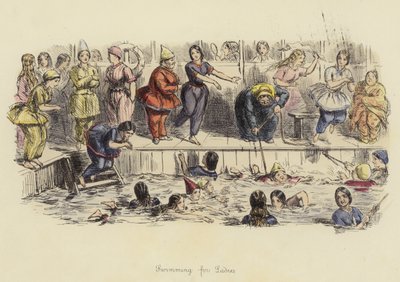 Úszás hölgyeknek alkotó: John Leech