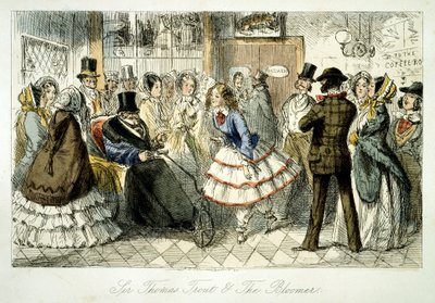 Vízvétel a Handley Spa-ban, 1845 alkotó: John Leech