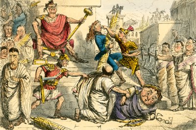 Tarquinius Superbus királlyá teszi magát alkotó: John Leech