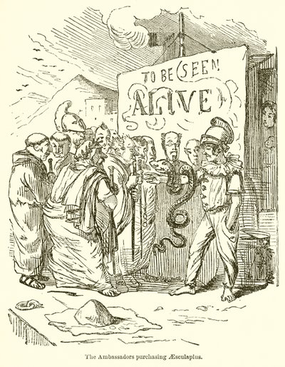 A nagykövetek Aesculapius megvásárlása alkotó: John Leech