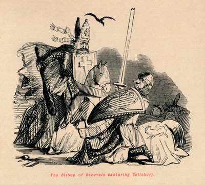 Beauvais püspöke elfoglalja Salisburyt, c1860, c1860 alkotó: John Leech