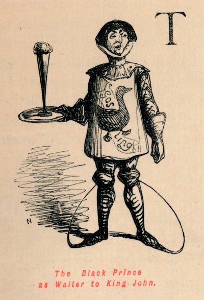 A fekete herceg, mint János király pincére, c1860, c1860 alkotó: John Leech