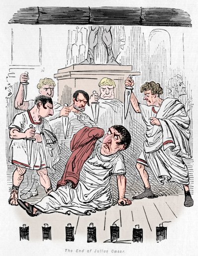 Julius Caesar vége, 1852 alkotó: John Leech