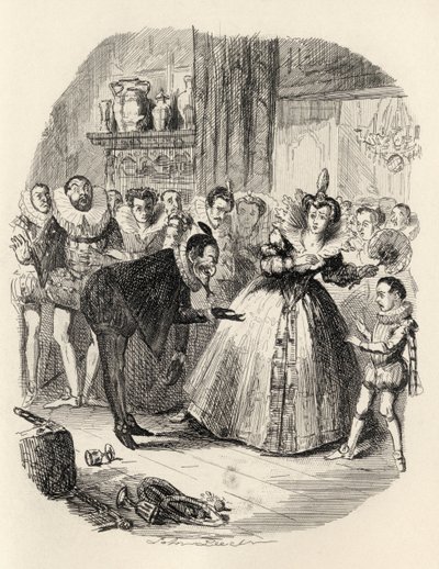 The Housewarming, Thomas Ingoldsby „The Ingoldsby Legends” című művéből, Richard Bentley und Son, 1887 alkotó: John Leech