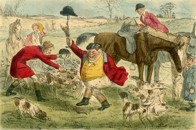 The Kill, a Cat & Custard Pot Day napján, 1854. alkotó: John Leech