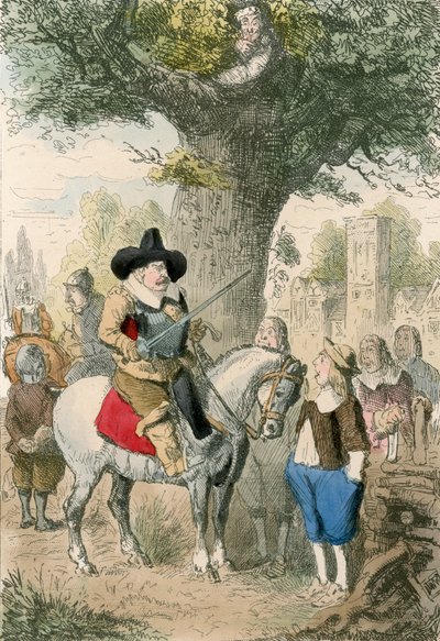A Royal Oak, a Penderell család fogalma sincs hol van Charles!!! alkotó: John Leech