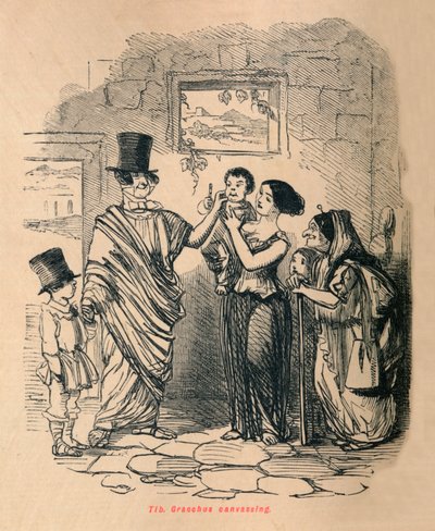 Tib Gracchus vászonképe, 1852 alkotó: John Leech