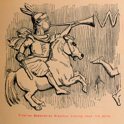 Tiberius Sempronius Gracchus a falak lerobbantása, 1852 alkotó: John Leech