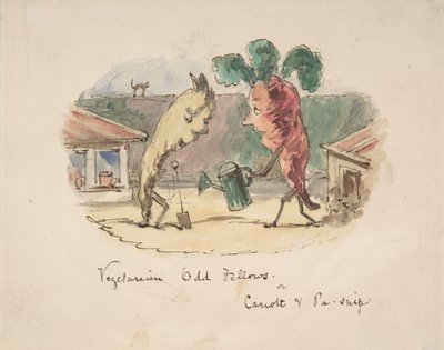 Vegetáriánus Odd Fellows: vagy, Carrott és Pa-Snip, 1837-64. alkotó: John Leech