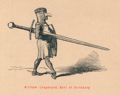 William Longsword, Salisbury grófja, 1860, 1860 körül alkotó: John Leech