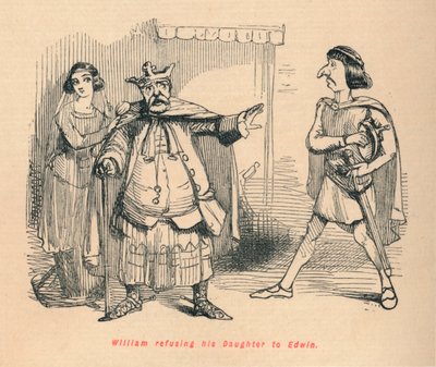 William visszautasítja a lányát Edwinnek, c1860, c1860 alkotó: John Leech