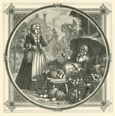 Egy rothadt alma mindent megfertőz a kosárban (metszet) alkotó: John Leighton