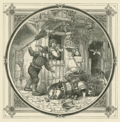 Amit a koca csinál, a kismalacoknak fizetniük kell (metszet) alkotó: John Leighton