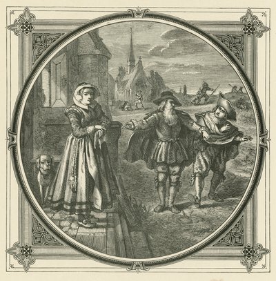 Nem akaró vadászkutyákkal nehéz nyulat fogni (metszet) alkotó: John Leighton