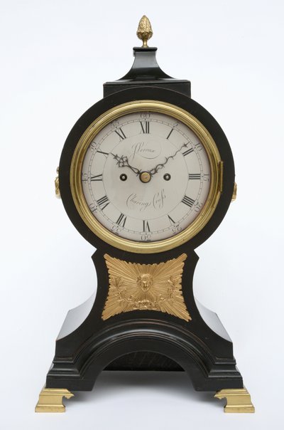 Balloon Clock, 1760 körül (sárgaréz és ebonizált gyümölcsfa) alkotó: John Leroux