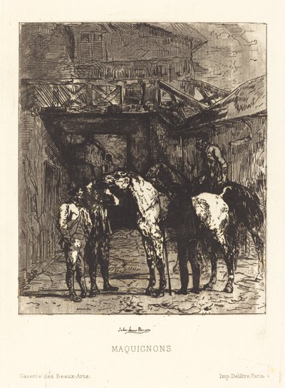 Maquignons (lókereskedők) alkotó: John Lewis Brown
