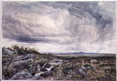 Záporos időjárás, Bettws-y-Coed alkotó: John Lloyd Bond