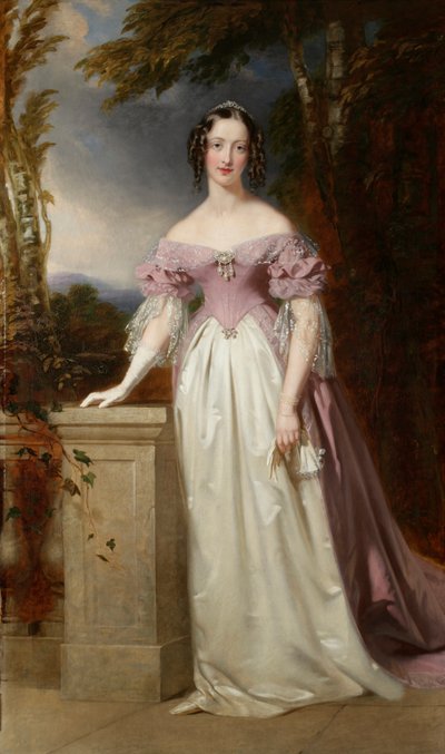 Blanche Georgiana Howard, Burlington grófnőjének portréja alkotó: John Lucas