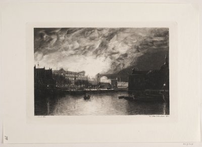 Christiansborg tüze alkotó: John Lübschitz