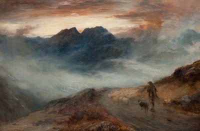 Köd a hegyeken alkotó: John MacWhirter