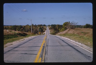 Highway 6, Adeltől nyugatra, Iowa, USA alkotó: John Margolies