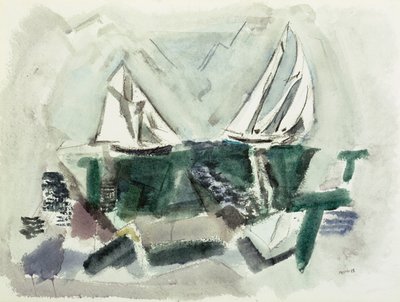 Schooner Yachts, Dear Isle, Maine alkotó: John Marin