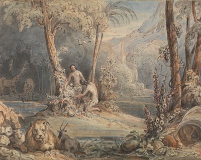 Ádám és Éva alkotó: John Martin