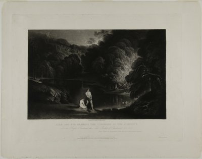 Ádám és Éva a Mindenható ítéletét hallva, a Biblia illusztrációiból alkotó: John Martin