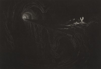 Káosz hídja, 1827 körül (mezzotint) alkotó: John Martin