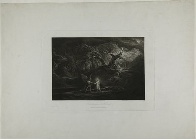 Krisztus megkísértve a vadonban alkotó: John Martin