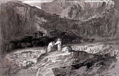 Az ötezer ember etetése alkotó: John Martin